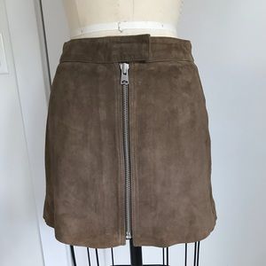 All Saints Leather Skirt.